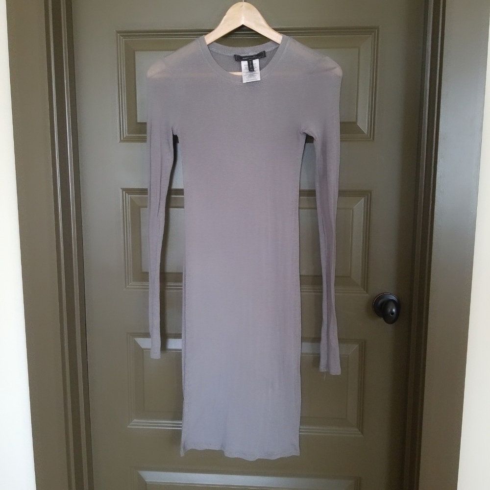 Bcbgmaxazria Zaira sheer LS dress